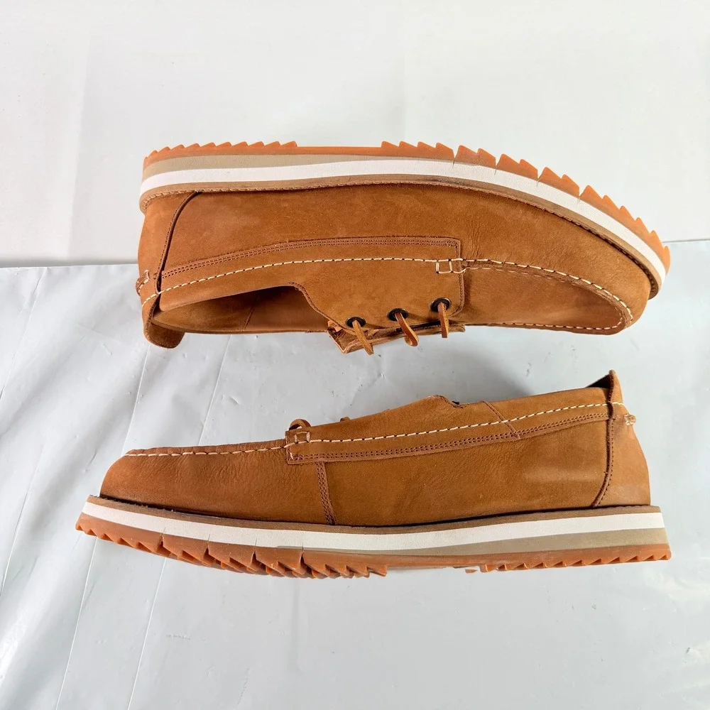 Clarks Durston Lace Tan Nubuck Men's Shoes Size 13 M New with Box